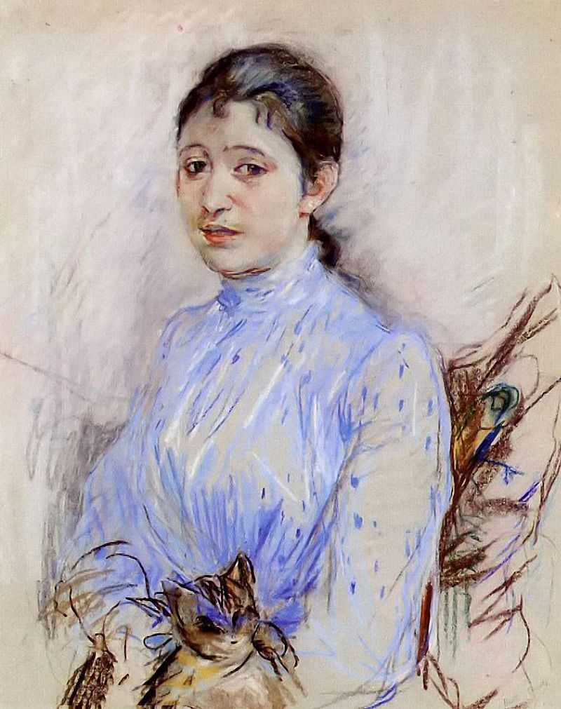 Young Woman in a Blue Blouse