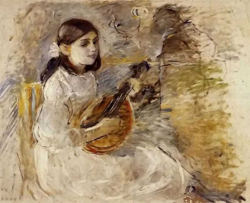 Girl Playing the Mandolin