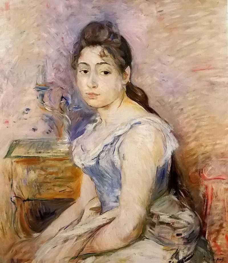 Young Woman in a Blue Blouse