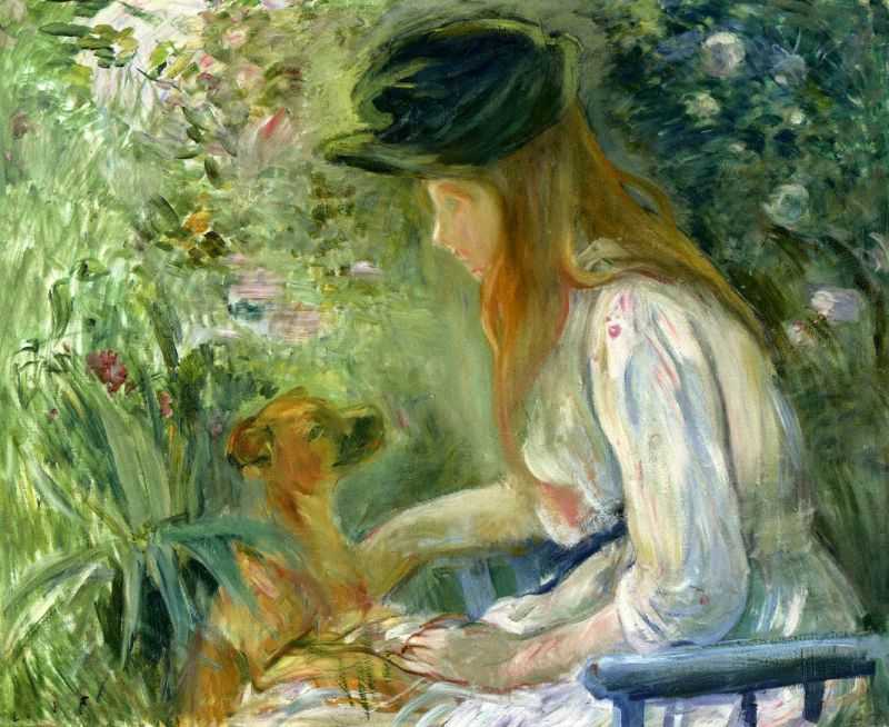 Girl with Dog