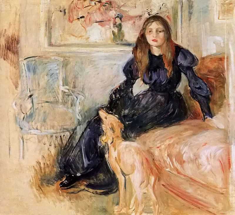 Ů빷 - Julie Manet and her Greyhound Laerte