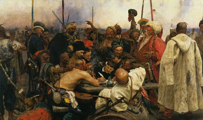 дŸյ - The Zaporozhian Cossacks write a letter to the Sultan of Turkey