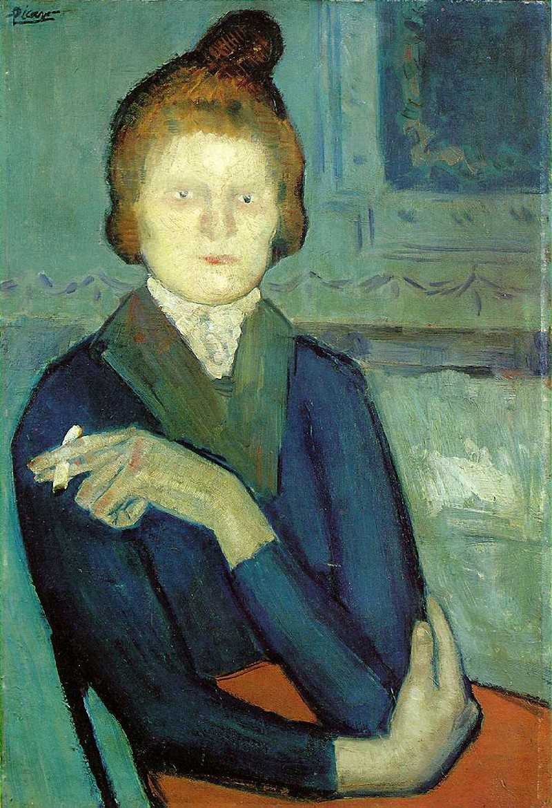 Woman with cigarette