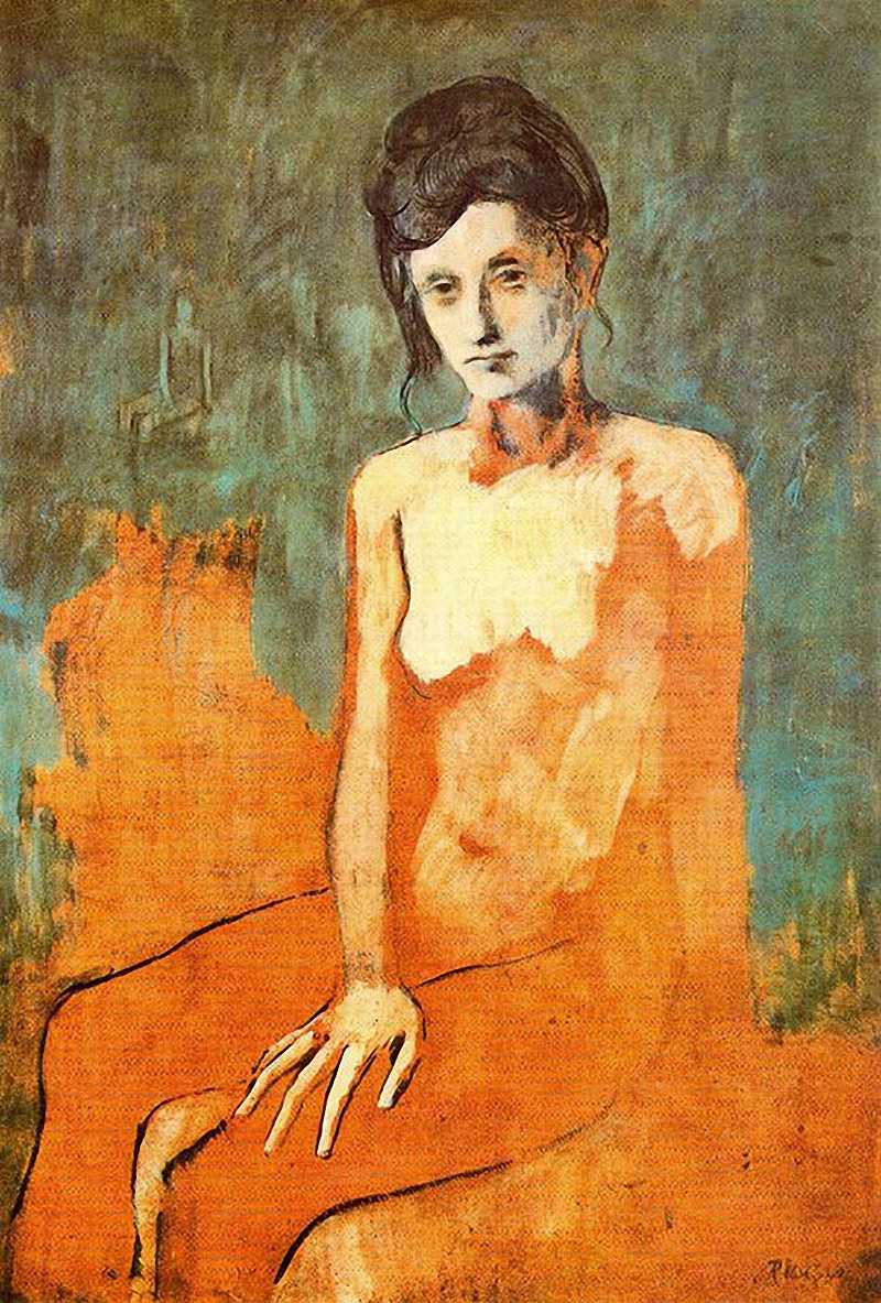 Seated female nude