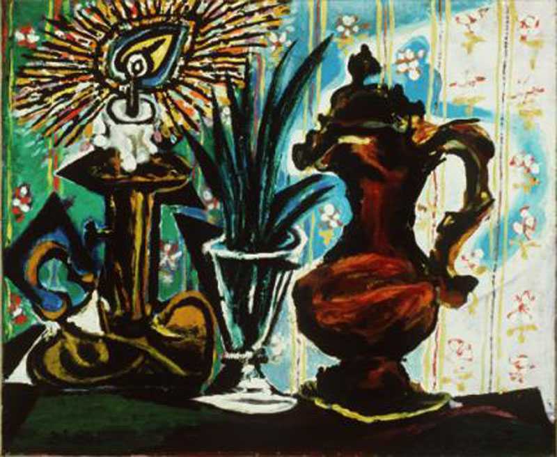 Still life with candle