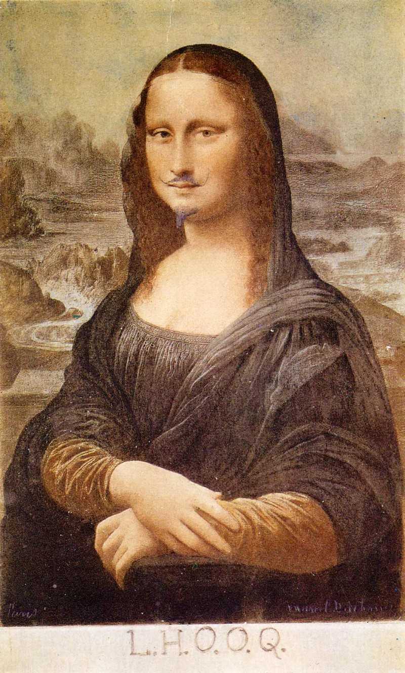 ɯ - L.H.O.O.Q, Mona Lisa with moustache