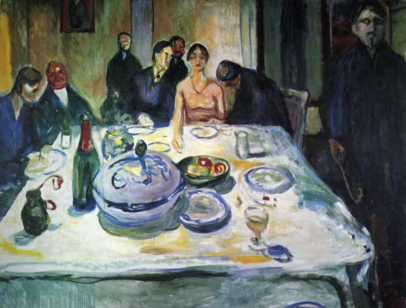 ϣ˵Ļ(ɿ) - The Wedding of the Bohemian, Munch Seated on the Far Left