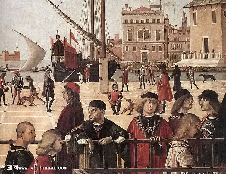 arrival of the english ambassadors [detail 1]