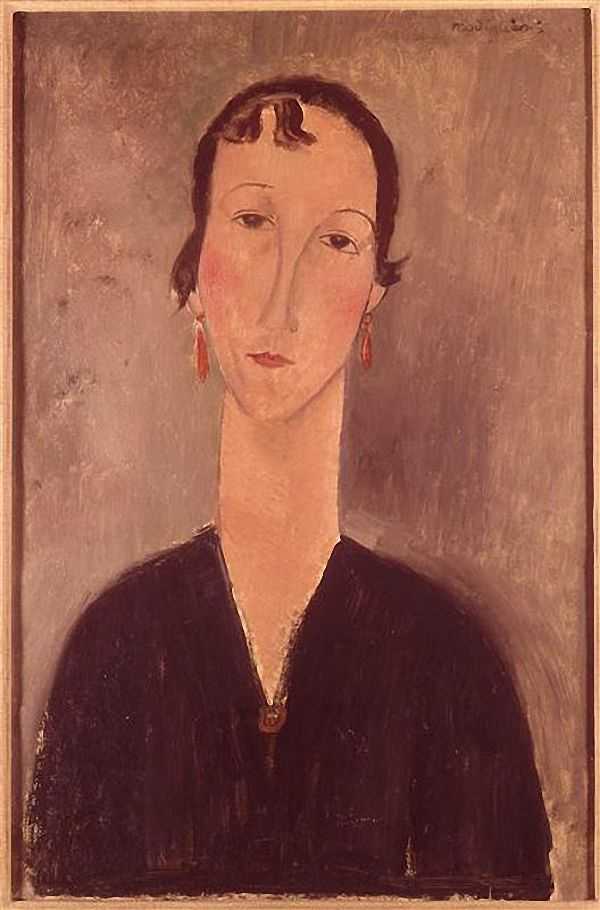 Woman with earrings