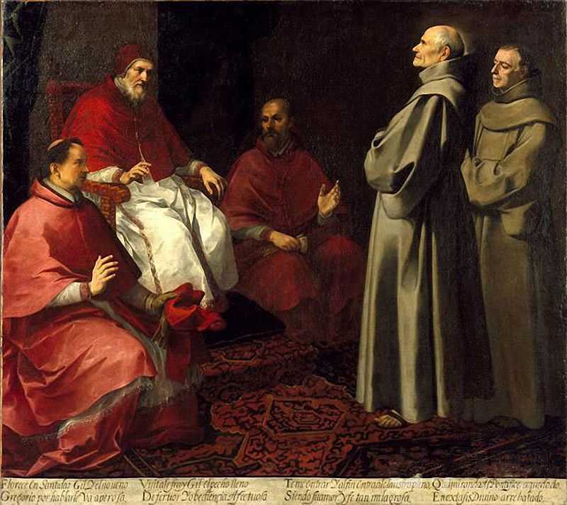 The Blessed Giles Levitating before Pope Gregory IX