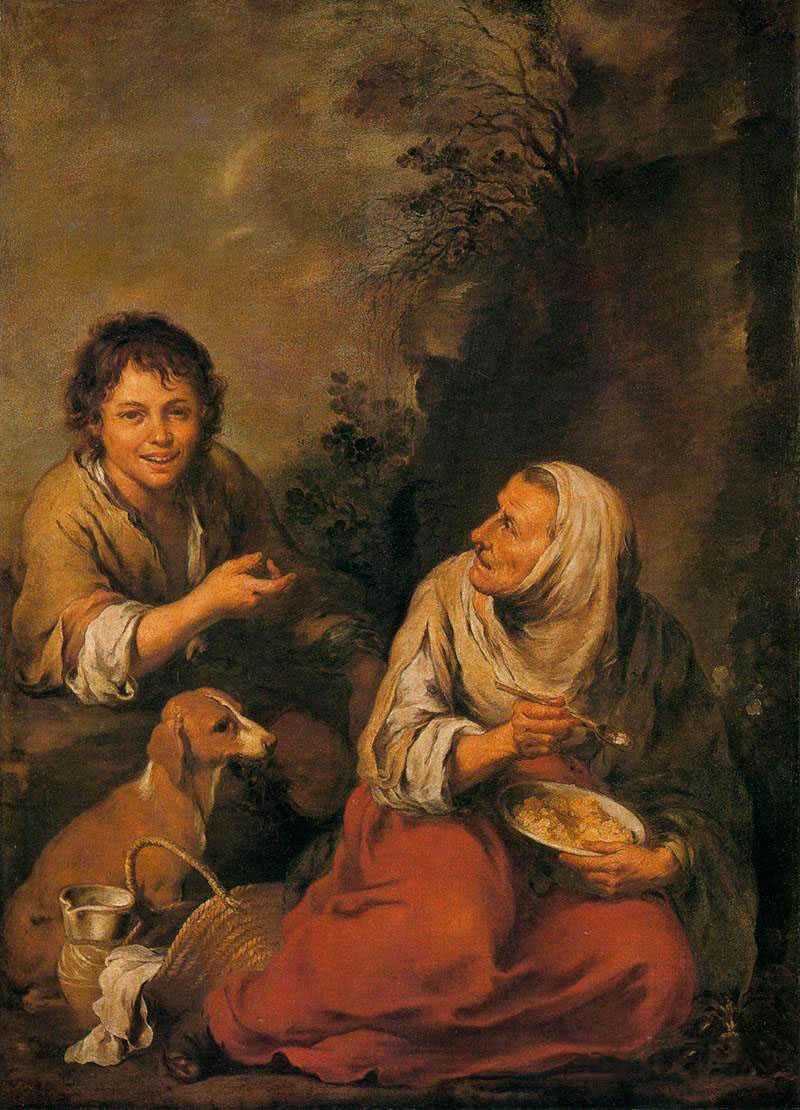 Peasant Woman and a Boy