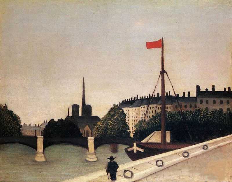 Notre Dame View of the Ile Saint Louis from the Quai Henri IV