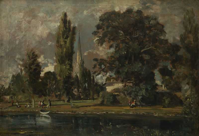 Ȳú׶г - Salisbury Cathedral and Leadenhall from the River Avon