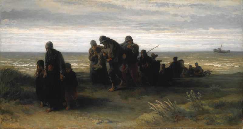 ˵ - Fishermen carrying a Drowned Man