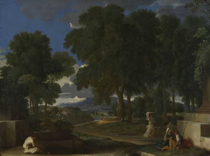 Ȫϴŵ - Landscape with a Man washing his Feet at a Fountain