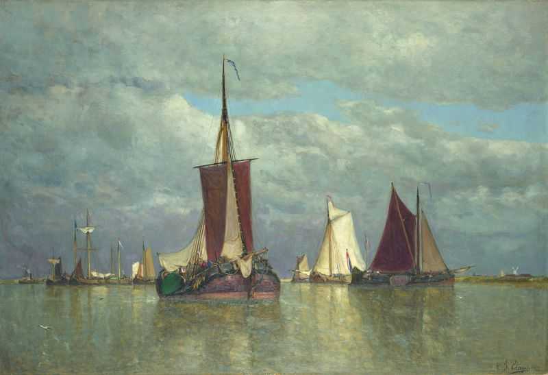 ׺ظĴ - Ships lying near Dordrecht