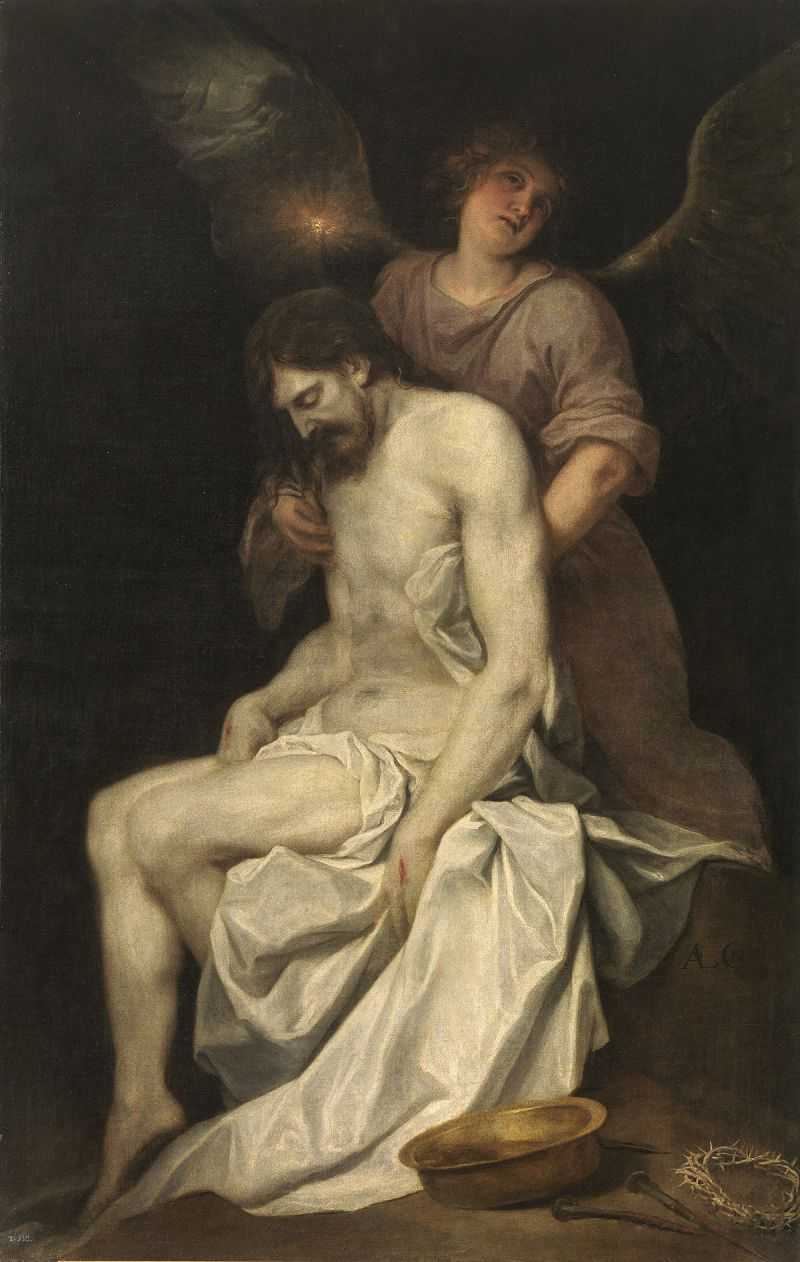 ʹס - the dead christ supported by an angel