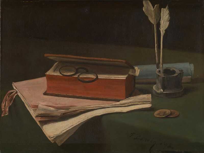 ĺīˮƿ - Still Life with Book, Papers and Inkwell