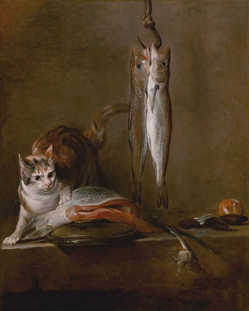 è - Still Life with Cat and Fish