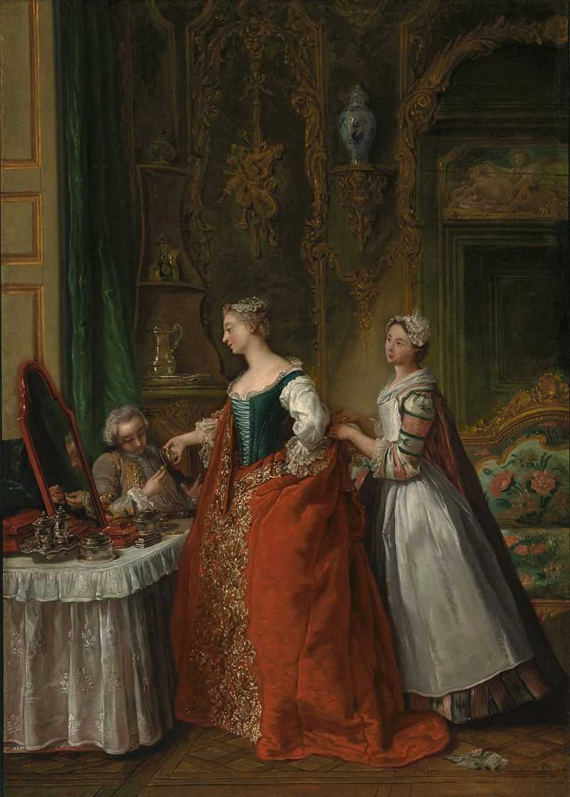 ׷ʾŮʿ - A Lady Showing a Bracelet Miniature to Her Suitor