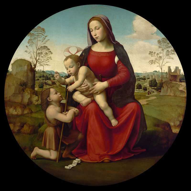 ʥĸӤʥʩϴԼ - Madonna and Child with the Infant Saint John the Baptist