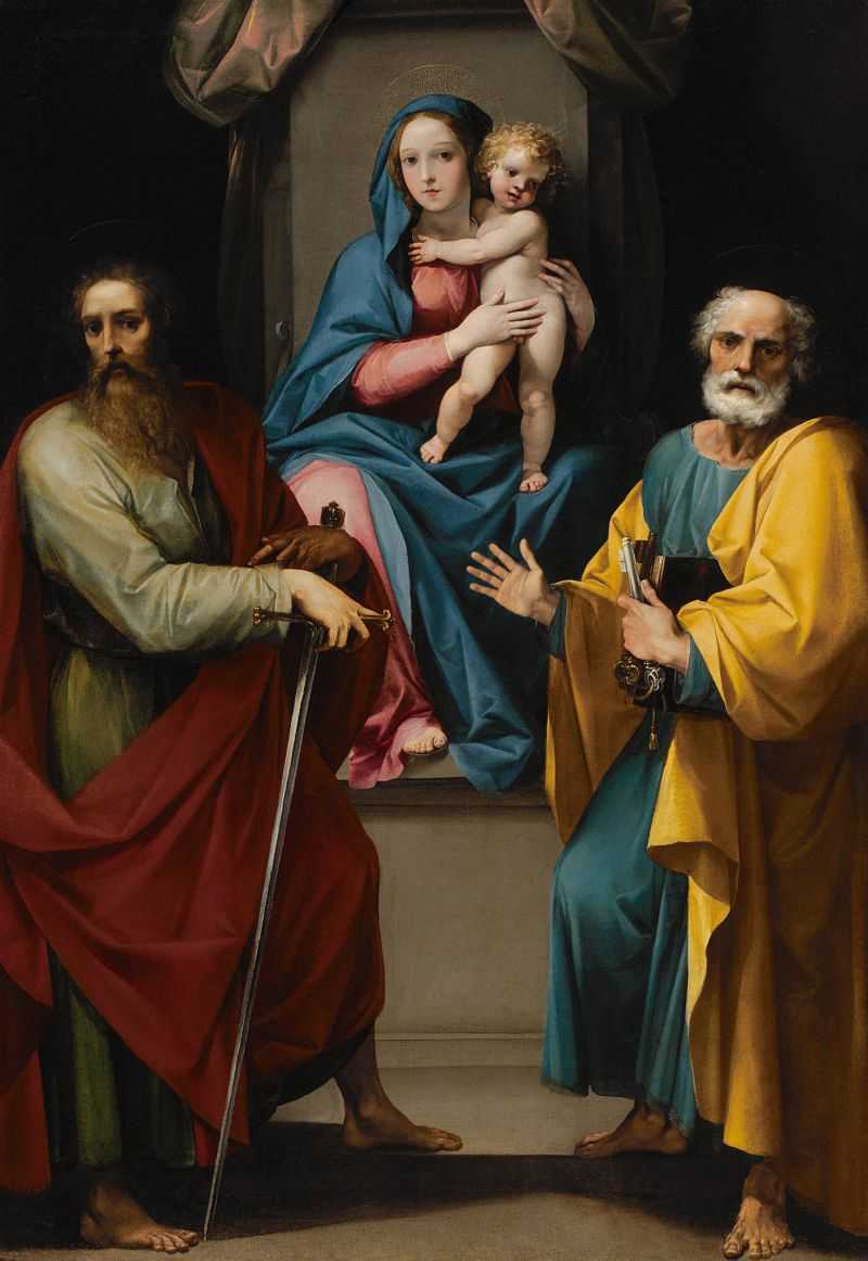 ʥĸʥͽ˵úͱ - Madonna and Child with Saints Peter and Paul