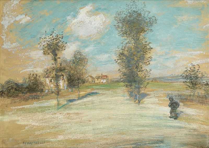 ·ϵһũ - Landscape with a Peasant on the Road