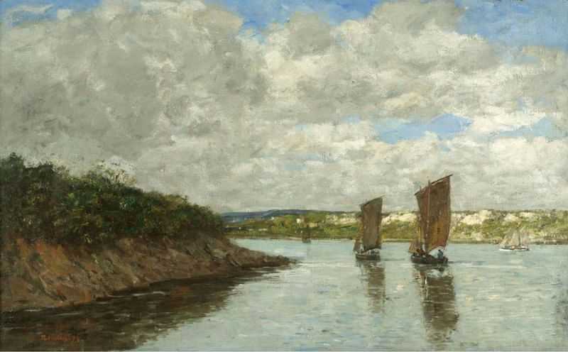 ڲảķ - Bretagne, Sailing Boats at the Bay