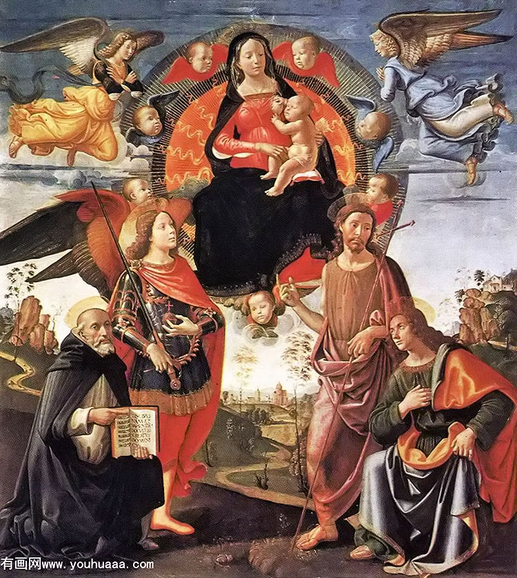 ҫʥĸʥͽ - madonna in glory with saints