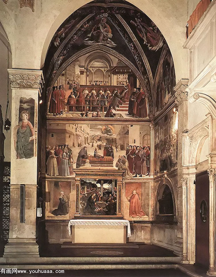 view of the sassetti chapel