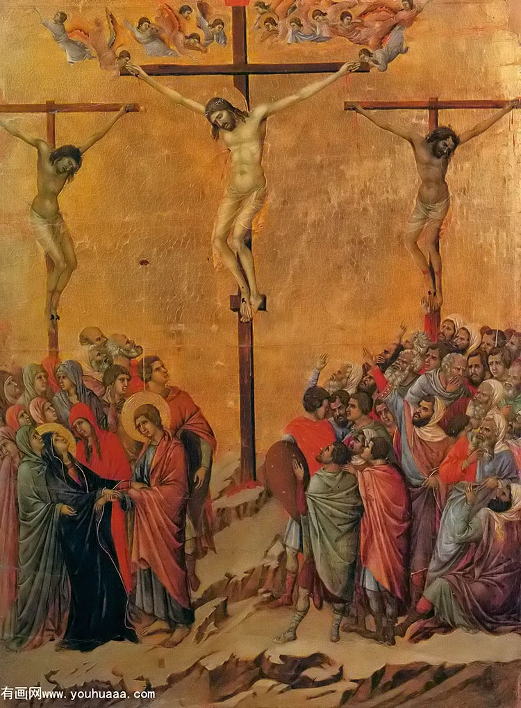 Ү(ֲ) - crucifixion and detail