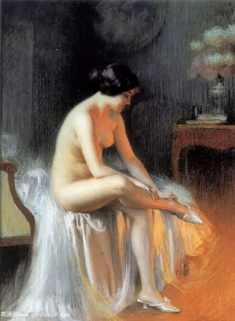 nude by firelight