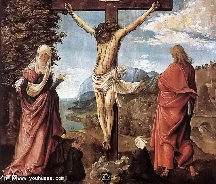 ʮּϵĻ - christ on the cross between mary and st john