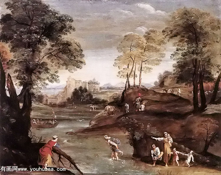 landscape with ford