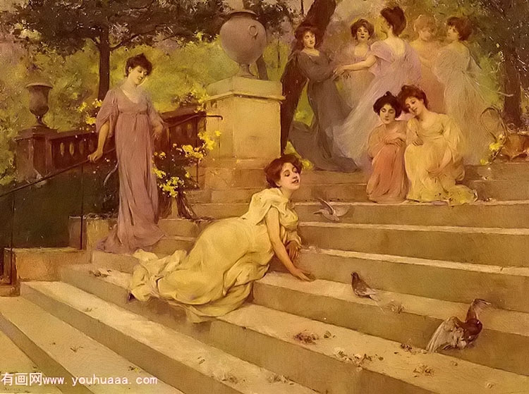 girls on a terrace