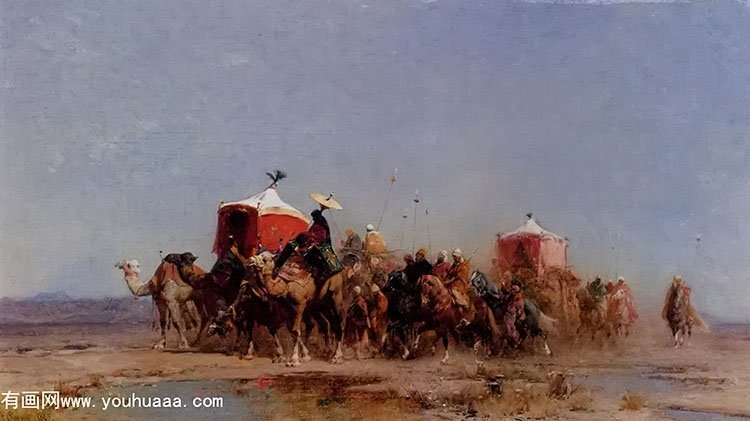 caravan in the desert