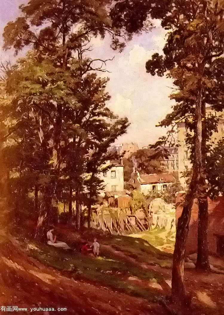 la famille du peintre sur les hauteurs de montmartre