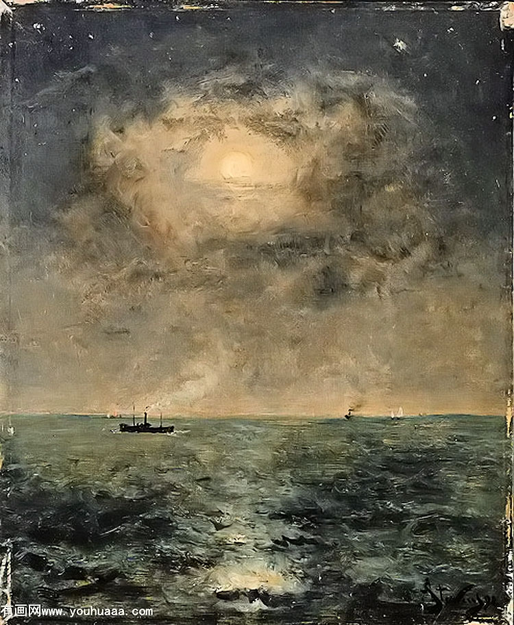 moonlit seascape