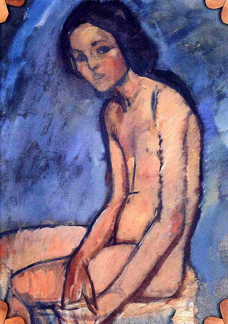 Seated nude