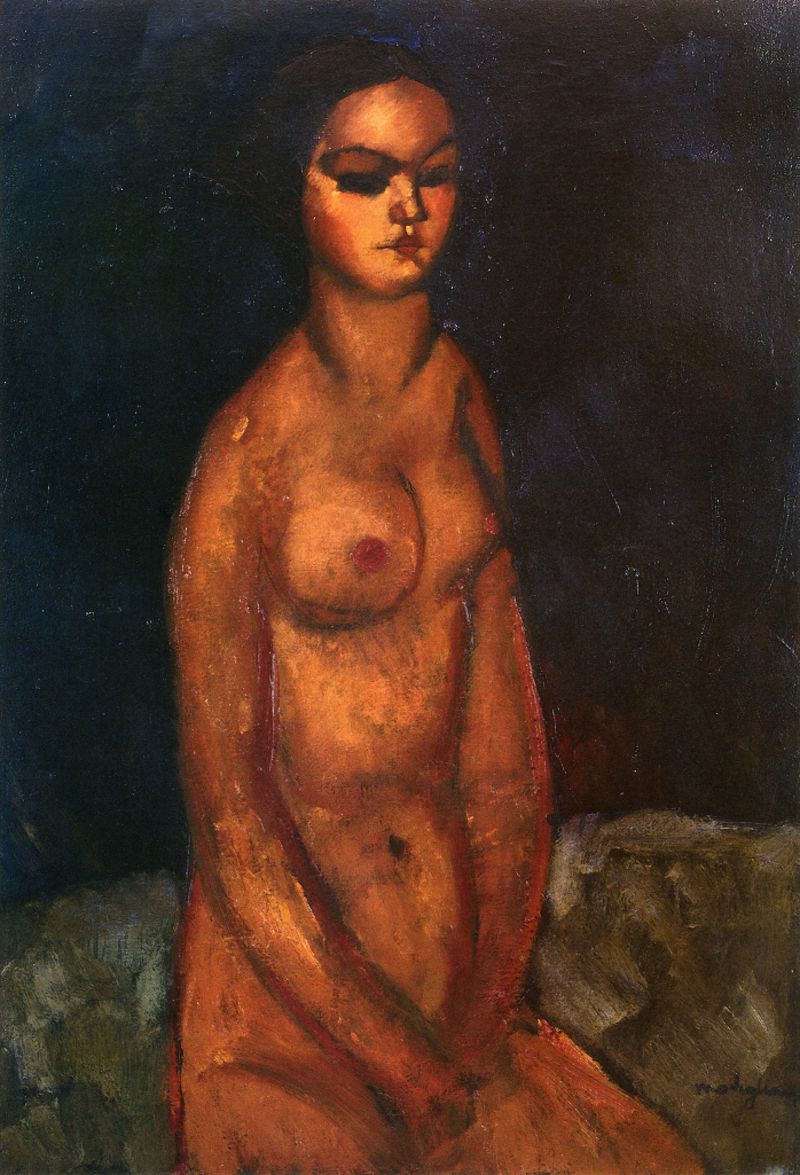 Seated nude