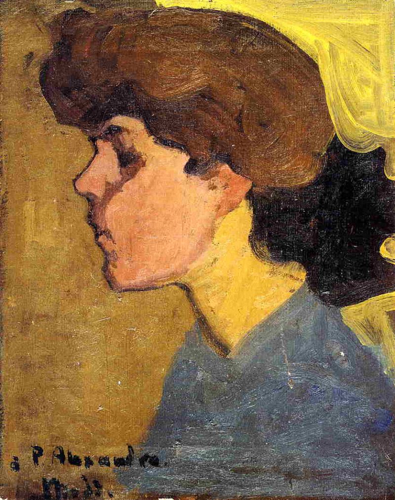 Woman's Head in Profile