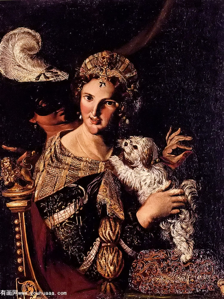 a lady with her dog, an allegory