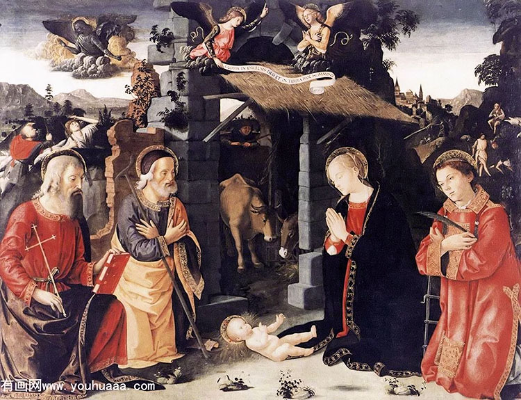 ʥ˹Ͱ³ - nativity with sts lawrence and andrew