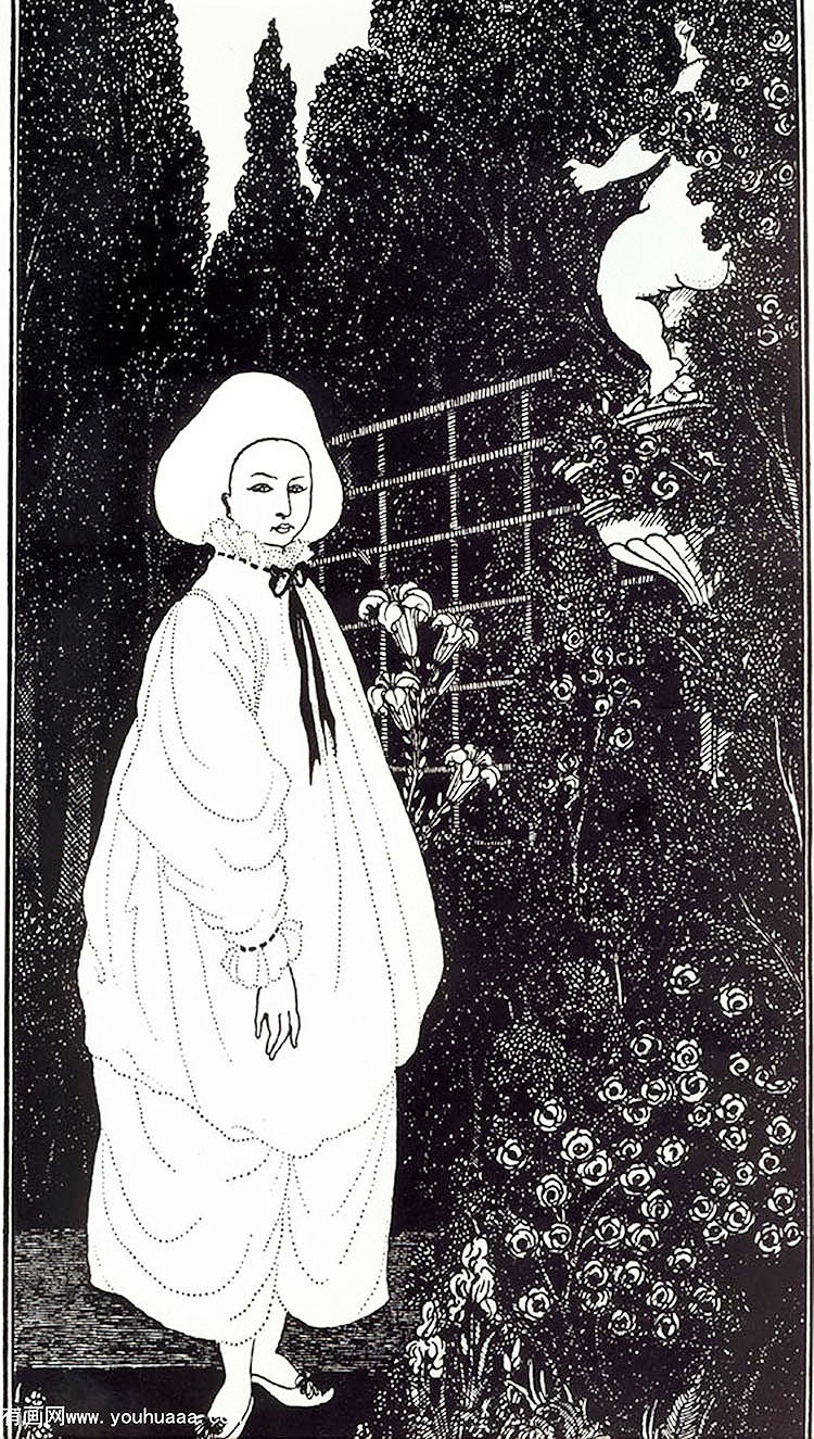 frontispiece to the pierrot of the minute