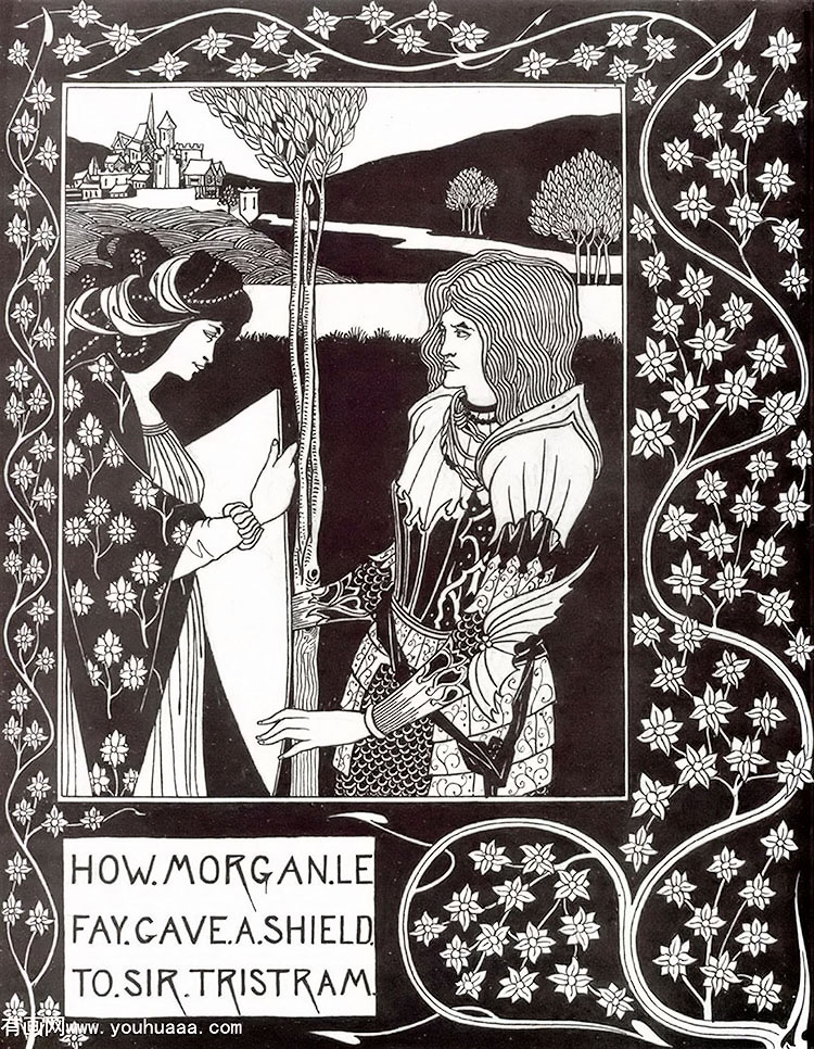 how morgan le fay gave a shield to sir tristram