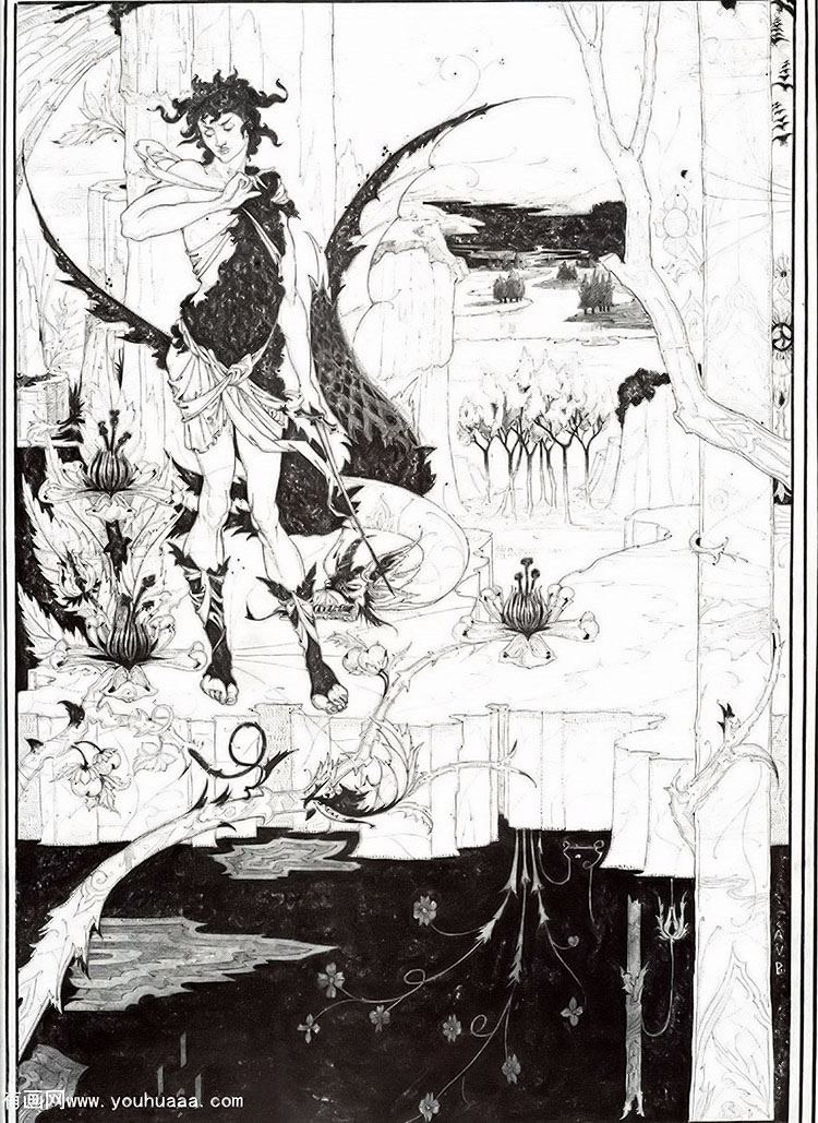 illustration to siegfried, act ii