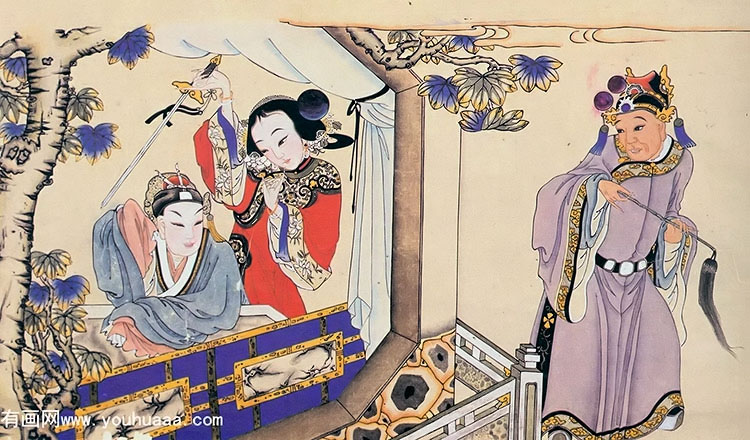 ٻ - presentation of a sword by the princess