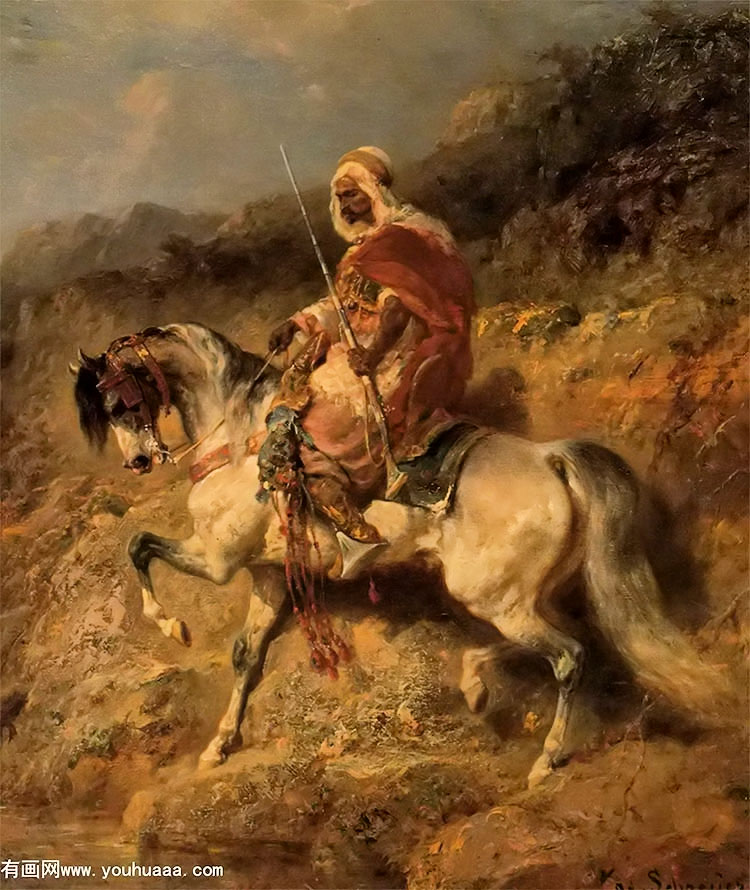 ǰеİʿ - an arab horseman on the march