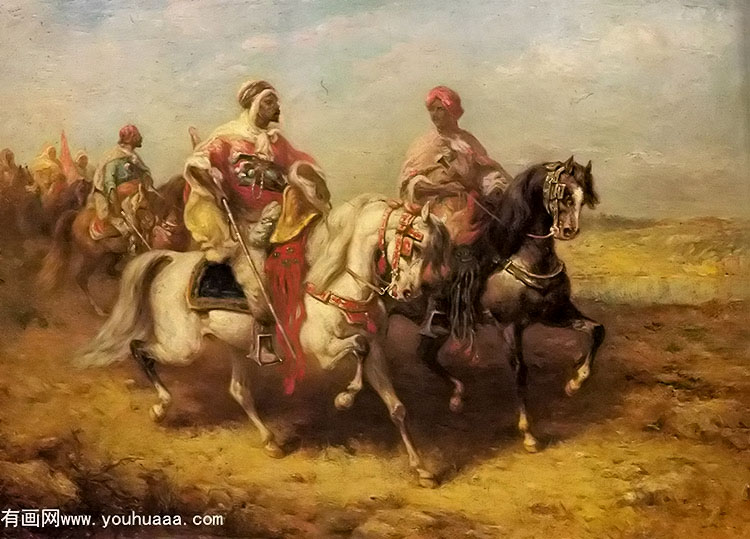  - arab chieftain and his entourage