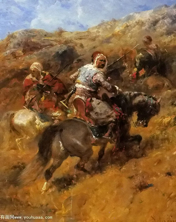 ɽİʿ - arab warriors on a hillside